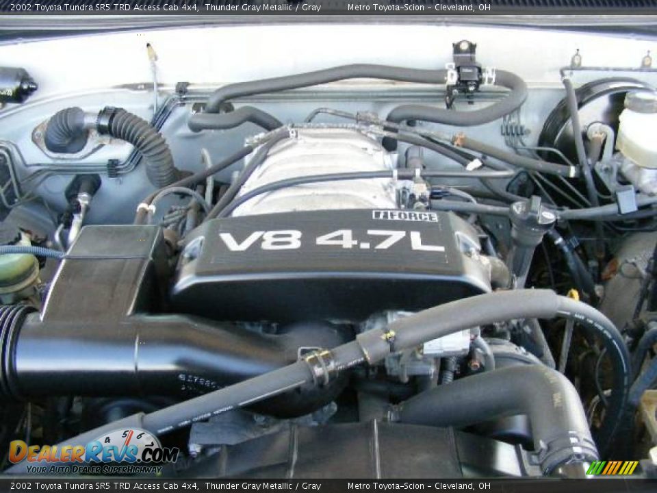 2002 Toyota Tundra SR5 TRD Access Cab 4x4 Thunder Gray Metallic / Gray Photo #26