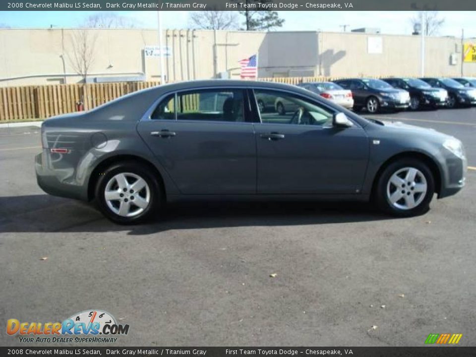 2008 Chevrolet Malibu LS Sedan Dark Gray Metallic / Titanium Gray Photo #5