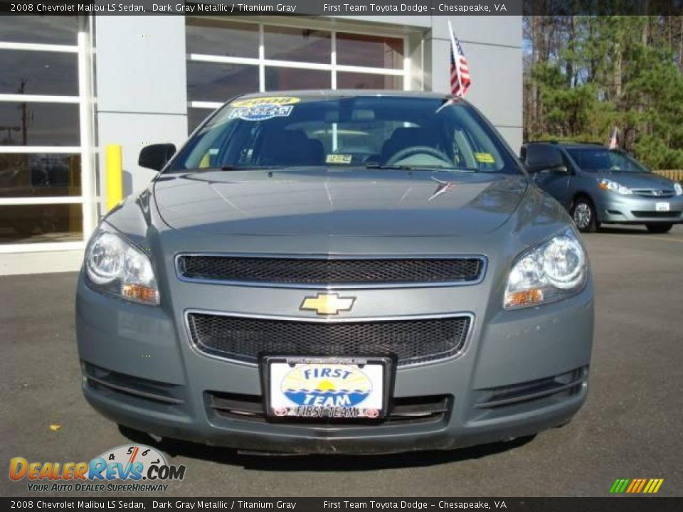 2008 Chevrolet Malibu LS Sedan Dark Gray Metallic / Titanium Gray Photo #7