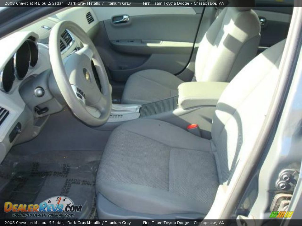 2008 Chevrolet Malibu LS Sedan Dark Gray Metallic / Titanium Gray Photo #8