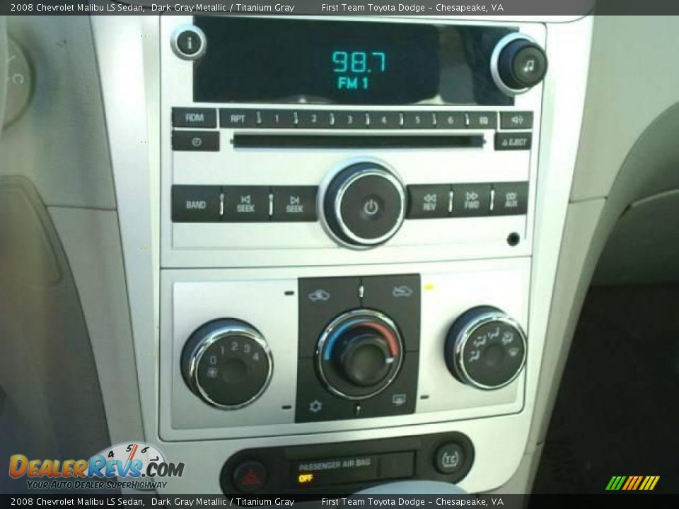 2008 Chevrolet Malibu LS Sedan Dark Gray Metallic / Titanium Gray Photo #12