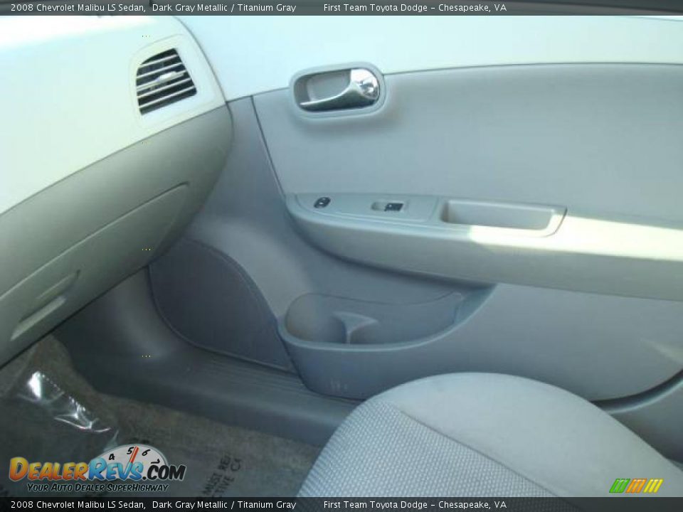 2008 Chevrolet Malibu LS Sedan Dark Gray Metallic / Titanium Gray Photo #14