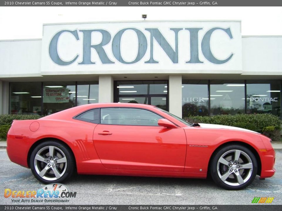 2010 Chevrolet Camaro SS Coupe Inferno Orange Metallic / Gray Photo #1