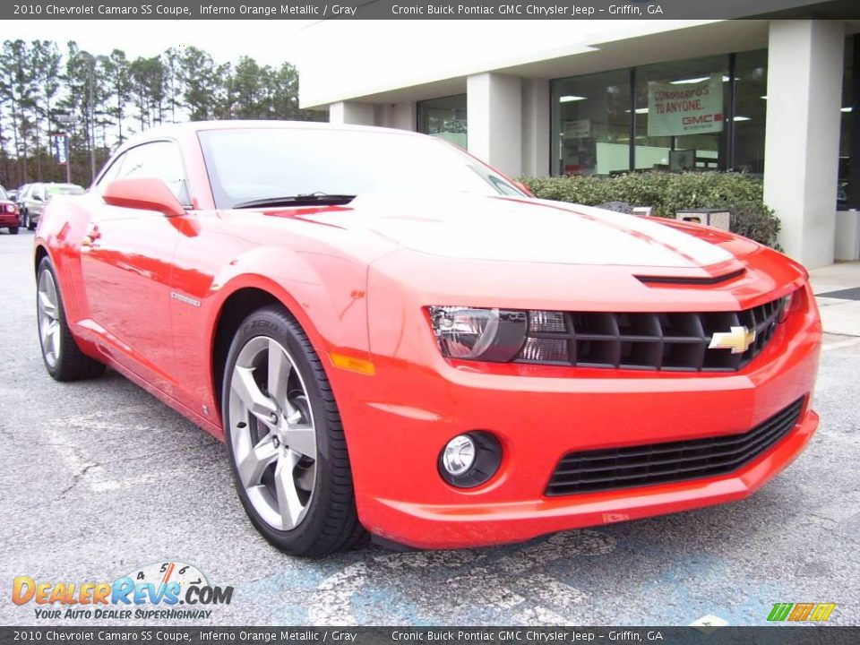 2010 Chevrolet Camaro SS Coupe Inferno Orange Metallic / Gray Photo #2