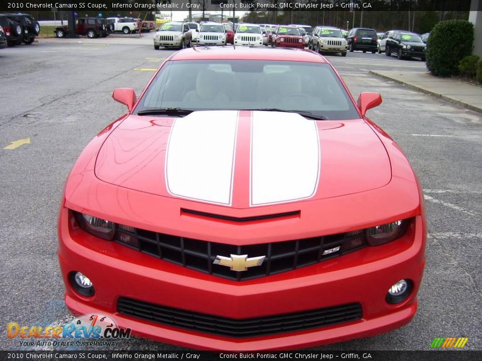 2010 Chevrolet Camaro SS Coupe Inferno Orange Metallic / Gray Photo #3