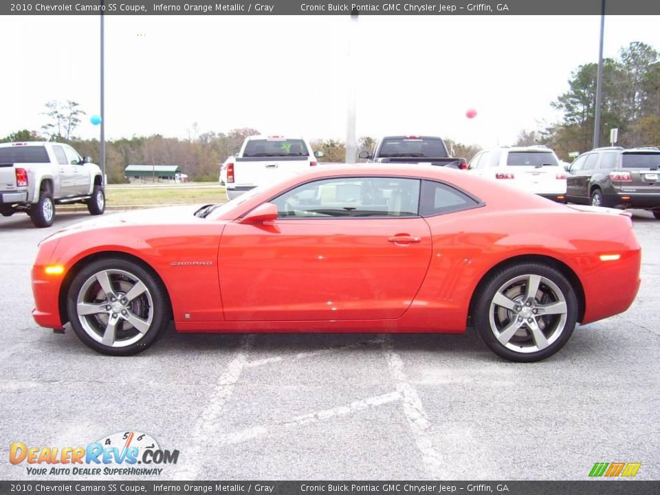 2010 Chevrolet Camaro SS Coupe Inferno Orange Metallic / Gray Photo #5