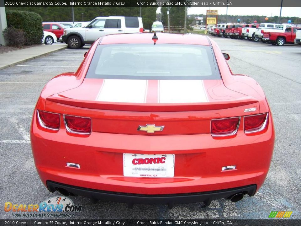 2010 Chevrolet Camaro SS Coupe Inferno Orange Metallic / Gray Photo #6