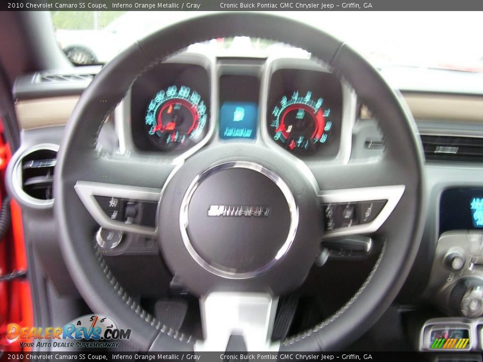 2010 Chevrolet Camaro SS Coupe Inferno Orange Metallic / Gray Photo #15