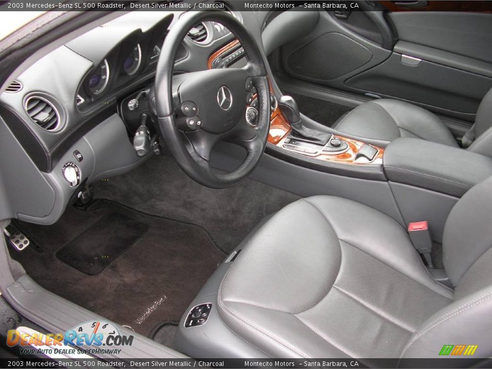 2003 Mercedes-Benz SL 500 Roadster Desert Silver Metallic / Charcoal Photo #5