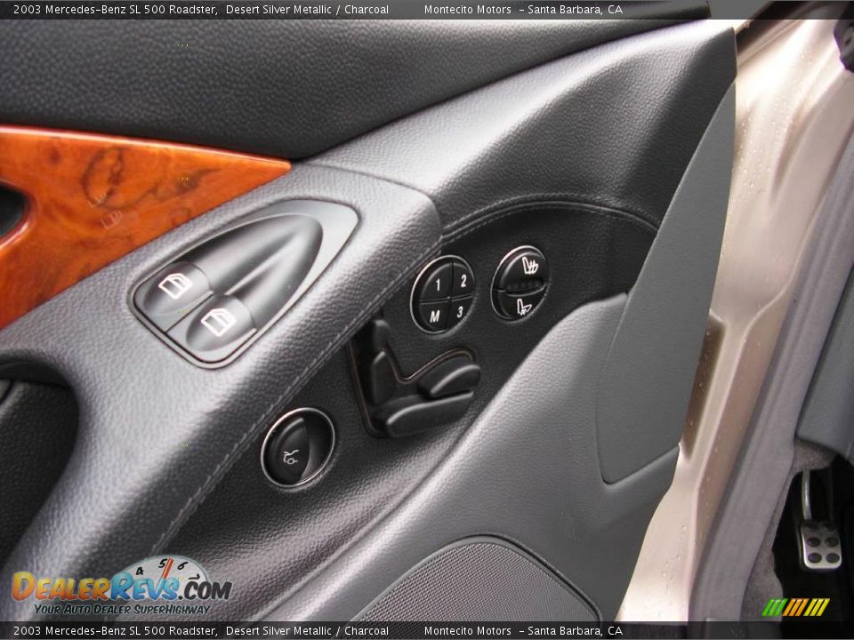 2003 Mercedes-Benz SL 500 Roadster Desert Silver Metallic / Charcoal Photo #6