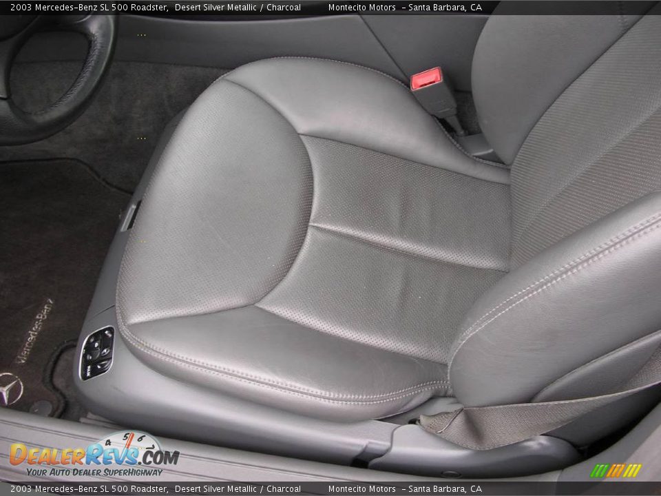 2003 Mercedes-Benz SL 500 Roadster Desert Silver Metallic / Charcoal Photo #9