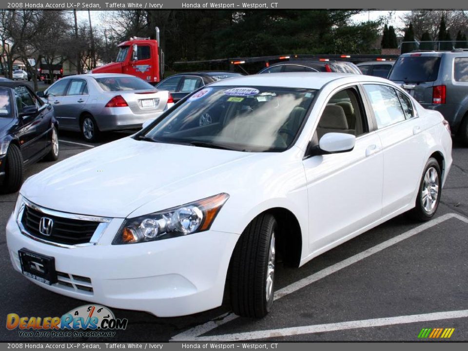 2008 Honda Accord LX-P Sedan Taffeta White / Ivory Photo #1