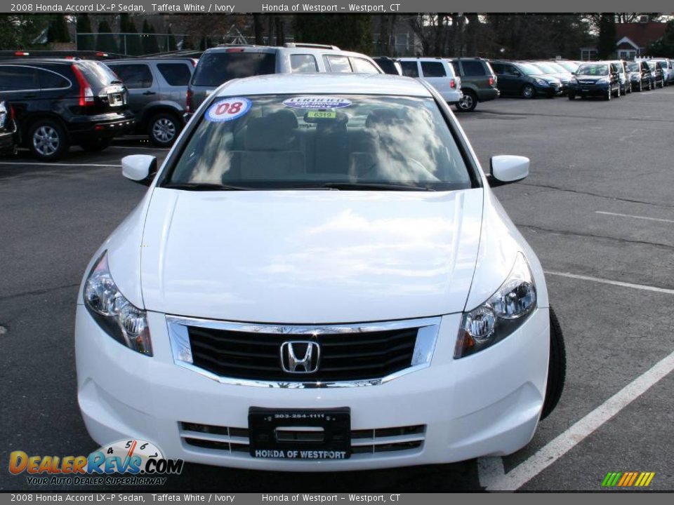 2008 Honda Accord LX-P Sedan Taffeta White / Ivory Photo #2
