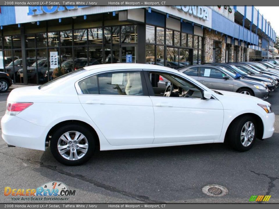 2008 Honda Accord LX-P Sedan Taffeta White / Ivory Photo #4