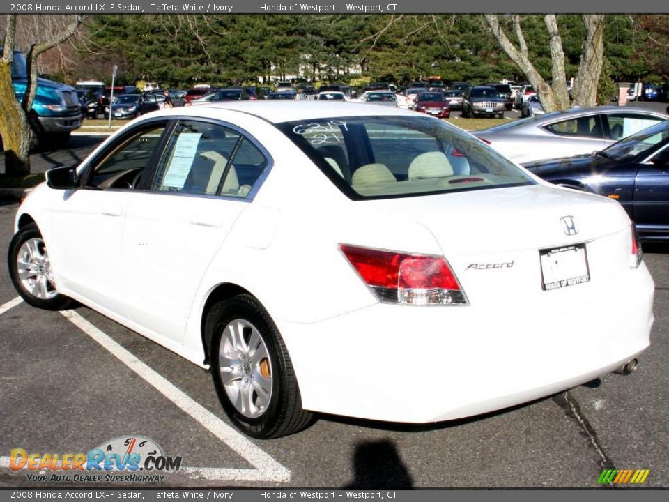 2008 Honda Accord LX-P Sedan Taffeta White / Ivory Photo #8