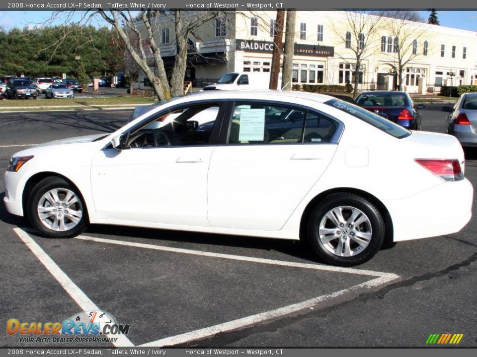 2008 Honda Accord LX-P Sedan Taffeta White / Ivory Photo #9