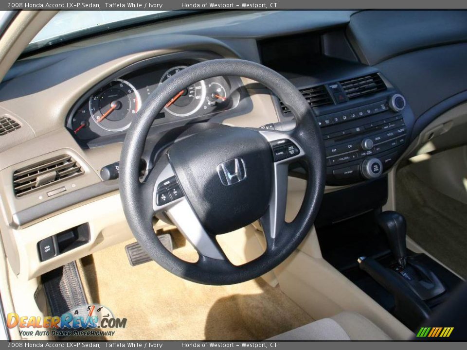 2008 Honda Accord LX-P Sedan Taffeta White / Ivory Photo #11