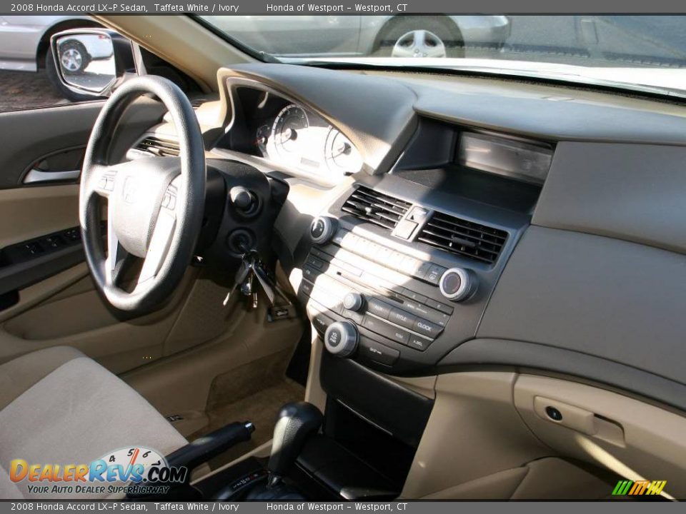 2008 Honda Accord LX-P Sedan Taffeta White / Ivory Photo #12