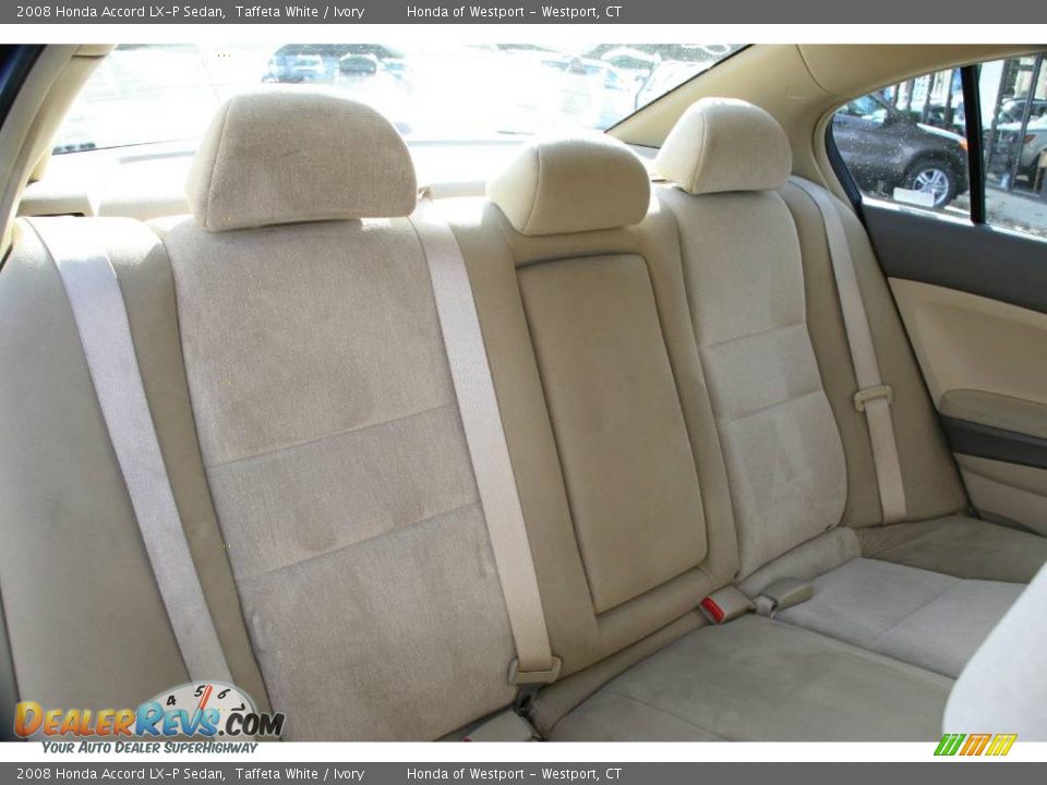 2008 Honda Accord LX-P Sedan Taffeta White / Ivory Photo #13