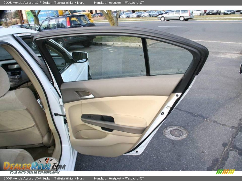 2008 Honda Accord LX-P Sedan Taffeta White / Ivory Photo #15