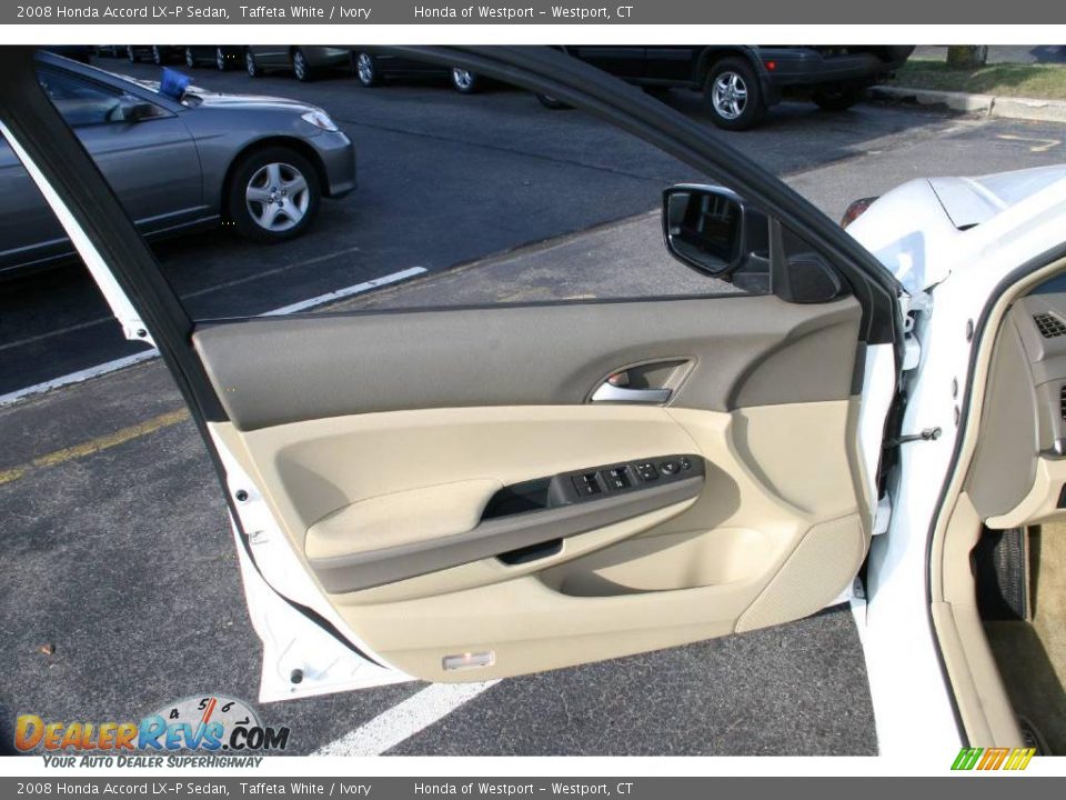 2008 Honda Accord LX-P Sedan Taffeta White / Ivory Photo #17