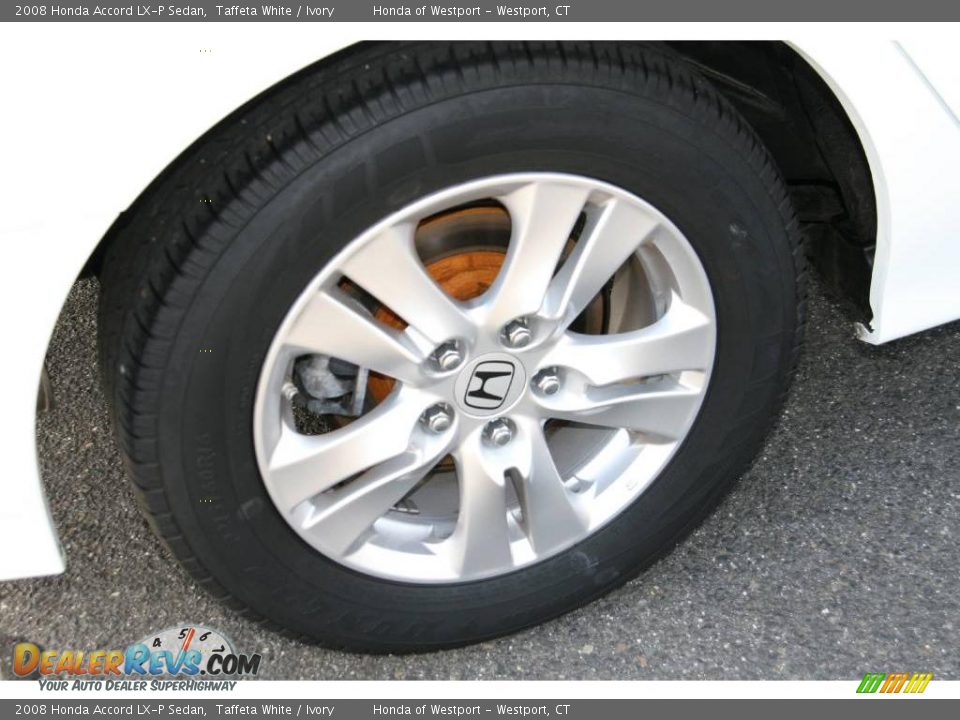 2008 Honda Accord LX-P Sedan Taffeta White / Ivory Photo #19