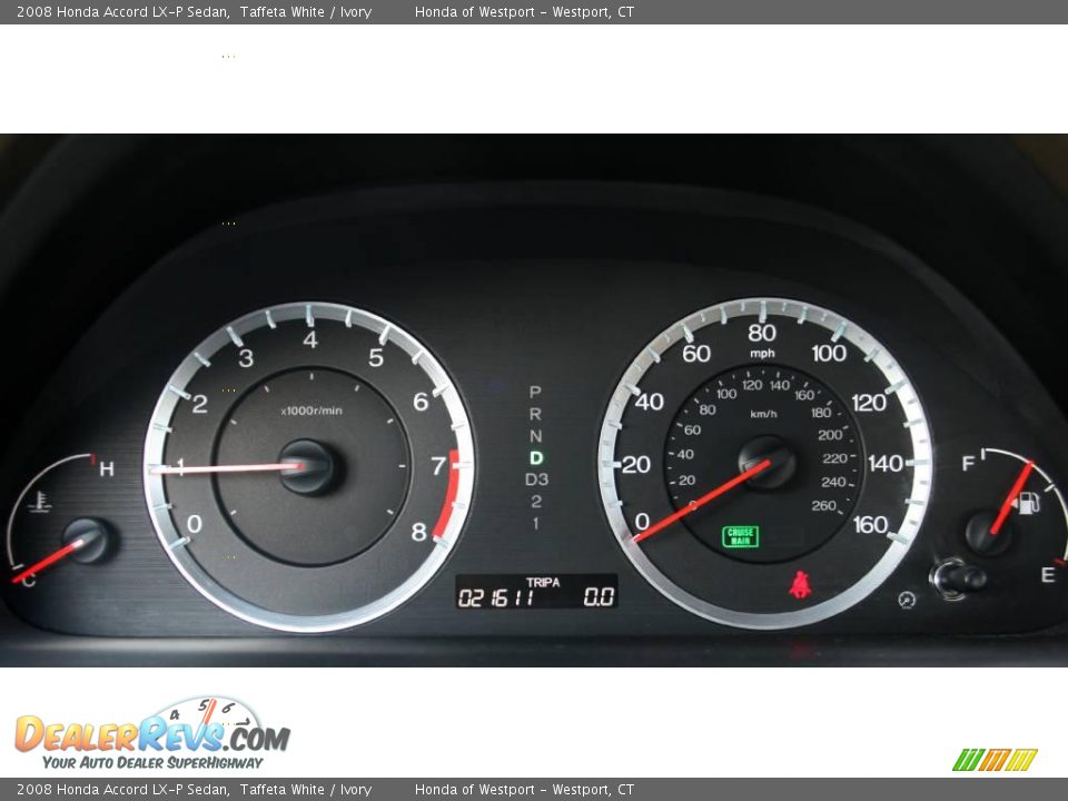 2008 Honda Accord LX-P Sedan Taffeta White / Ivory Photo #24