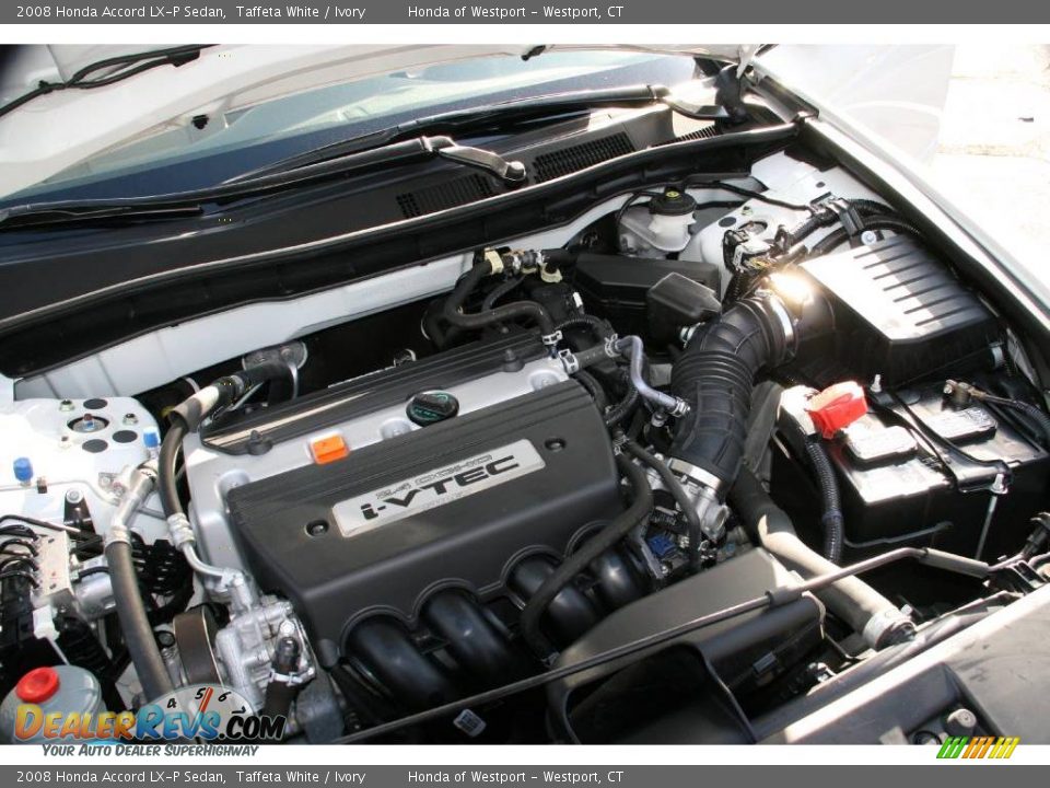 2008 Honda Accord LX-P Sedan Taffeta White / Ivory Photo #26