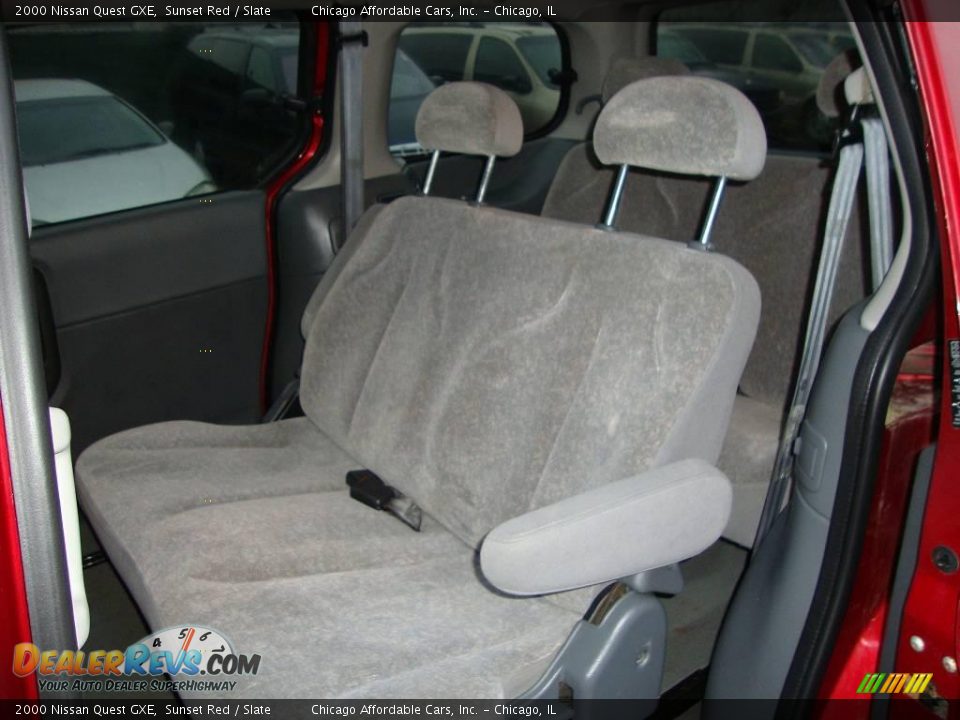 2000 Nissan Quest GXE Sunset Red / Slate Photo #7