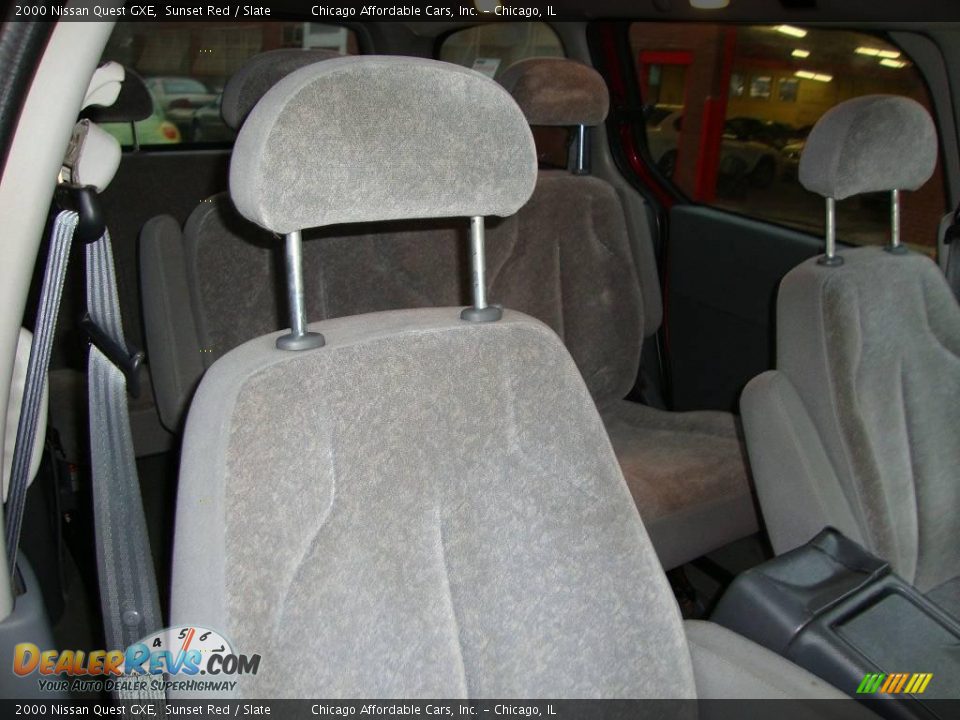 2000 Nissan Quest GXE Sunset Red / Slate Photo #9
