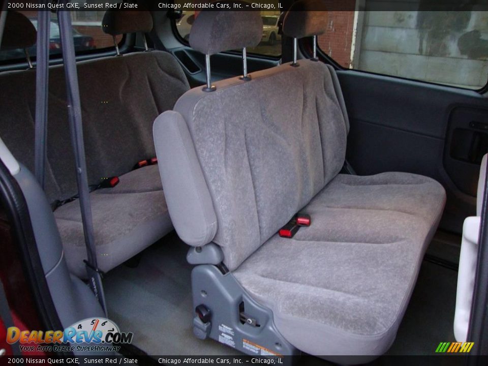 2000 Nissan Quest GXE Sunset Red / Slate Photo #10