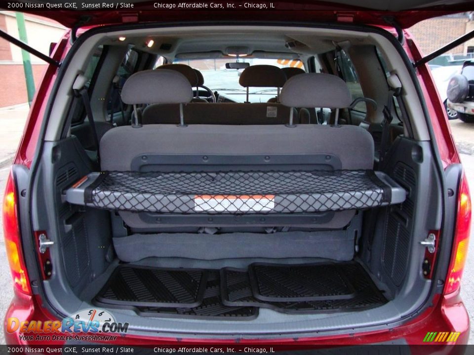2000 Nissan Quest GXE Sunset Red / Slate Photo #14