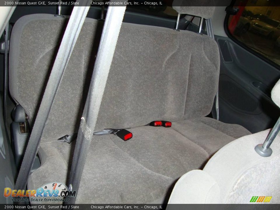 2000 Nissan Quest GXE Sunset Red / Slate Photo #18