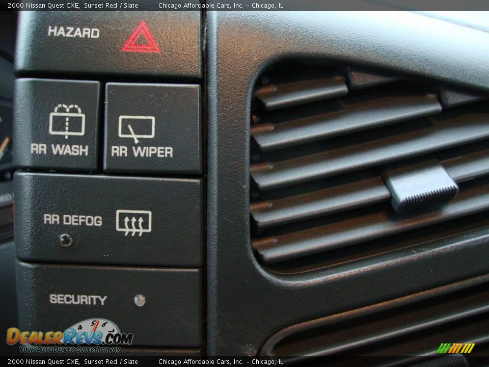 2000 Nissan Quest GXE Sunset Red / Slate Photo #20