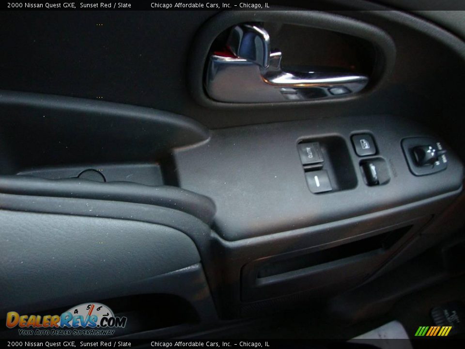 2000 Nissan Quest GXE Sunset Red / Slate Photo #21