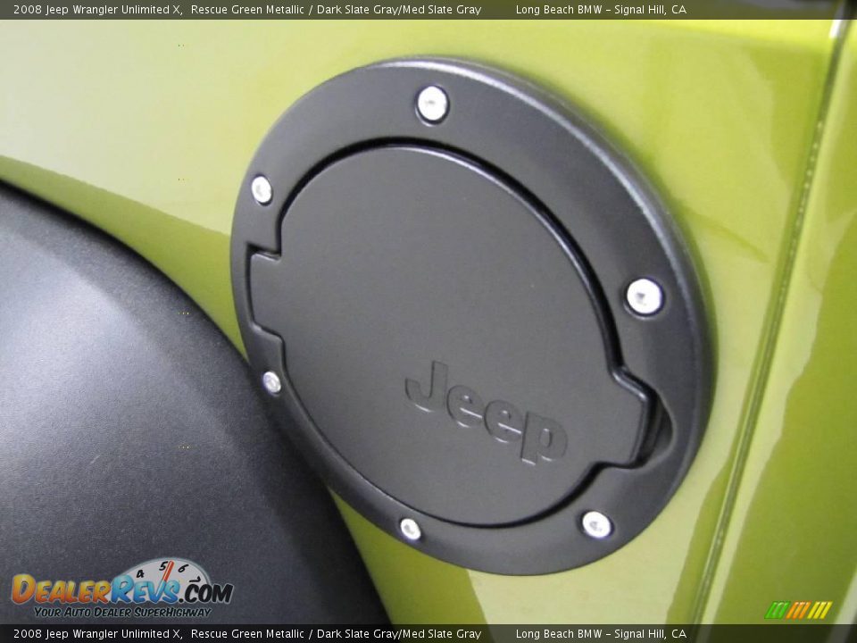 2008 Jeep Wrangler Unlimited X Rescue Green Metallic / Dark Slate Gray/Med Slate Gray Photo #13