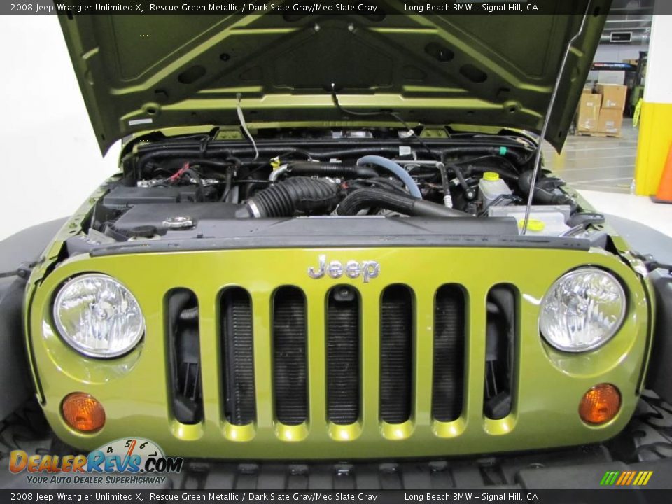 2008 Jeep Wrangler Unlimited X Rescue Green Metallic / Dark Slate Gray/Med Slate Gray Photo #19