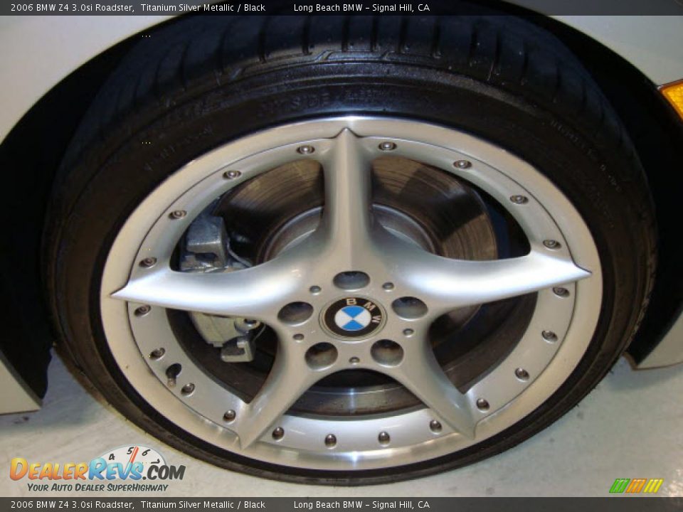 2006 BMW Z4 3.0si Roadster Titanium Silver Metallic / Black Photo #4