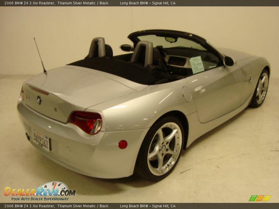 2006 BMW Z4 3.0si Roadster Titanium Silver Metallic / Black Photo #5