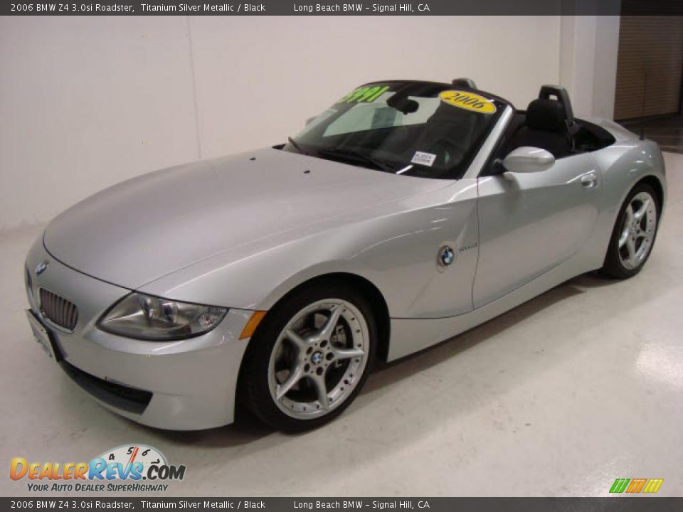 2006 BMW Z4 3.0si Roadster Titanium Silver Metallic / Black Photo #8