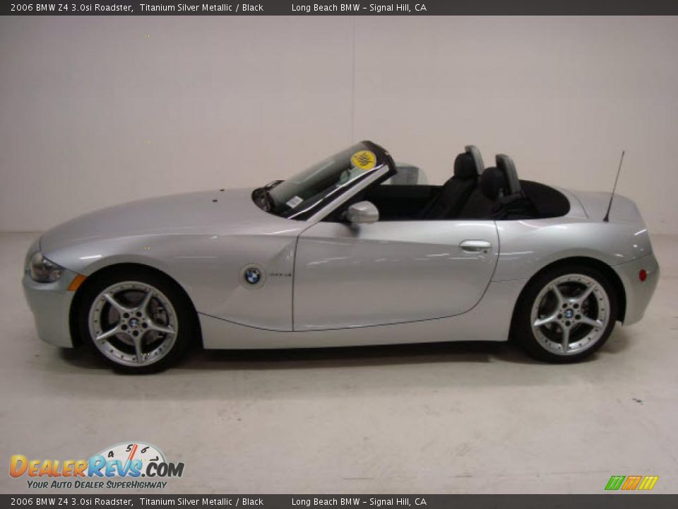 2006 BMW Z4 3.0si Roadster Titanium Silver Metallic / Black Photo #9