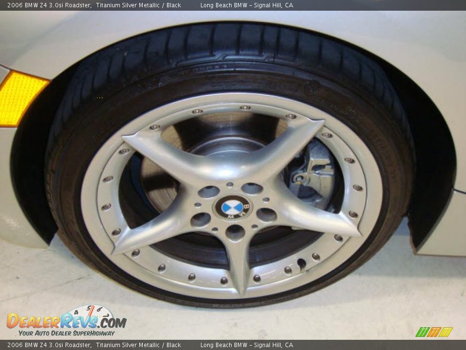 2006 BMW Z4 3.0si Roadster Titanium Silver Metallic / Black Photo #10