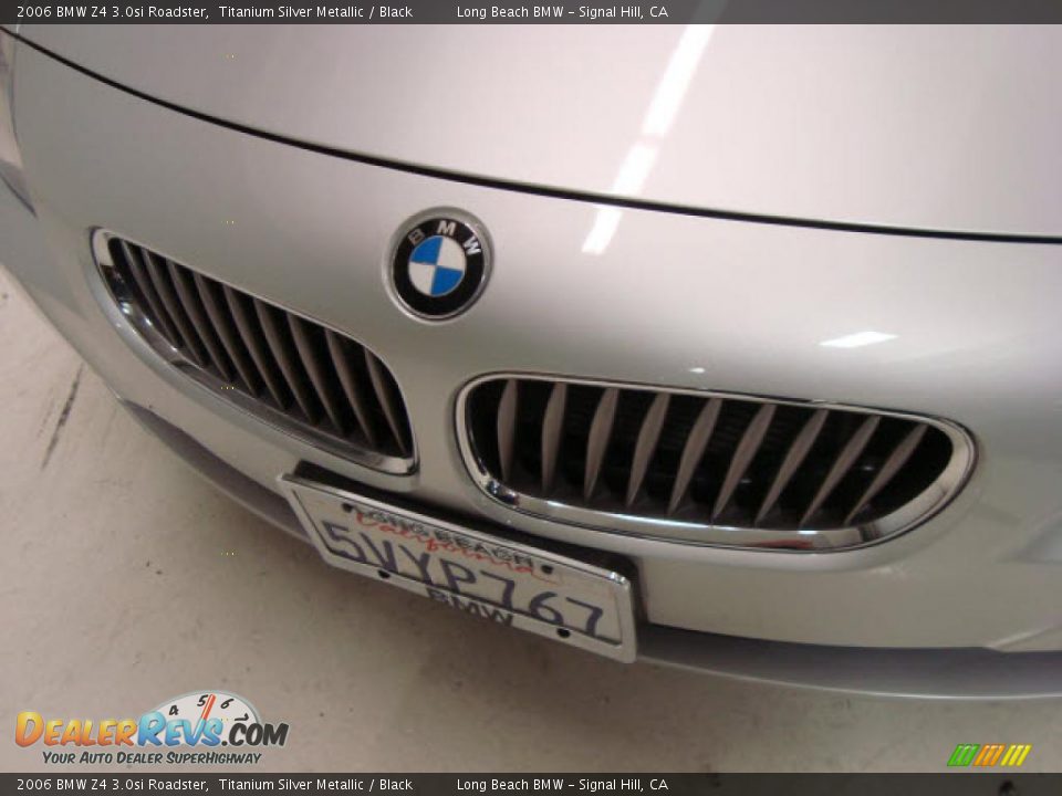 2006 BMW Z4 3.0si Roadster Titanium Silver Metallic / Black Photo #11