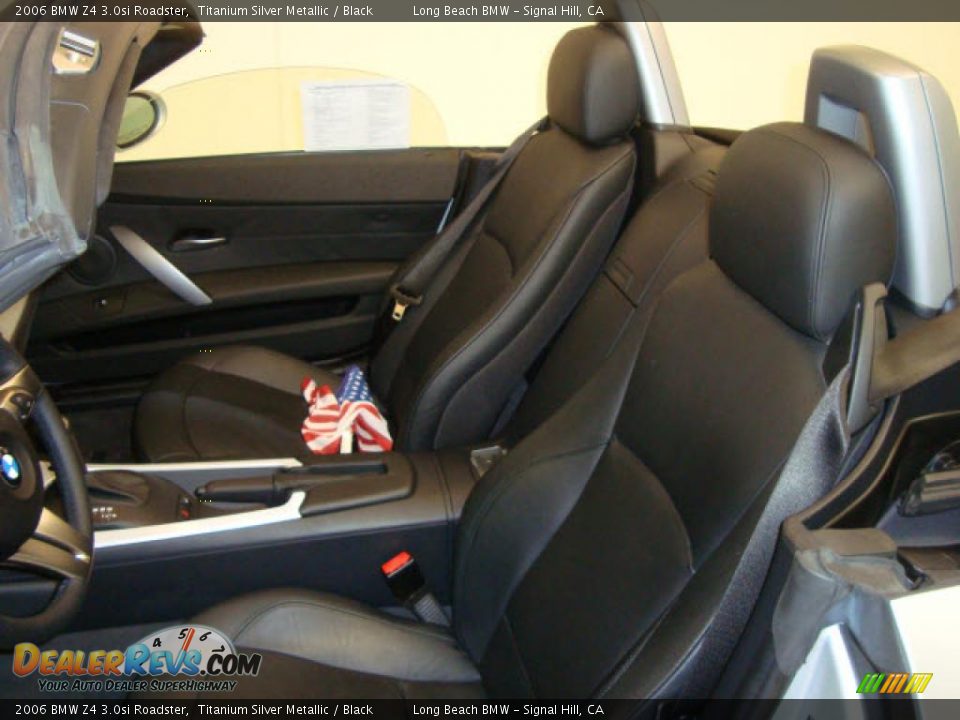 2006 BMW Z4 3.0si Roadster Titanium Silver Metallic / Black Photo #16