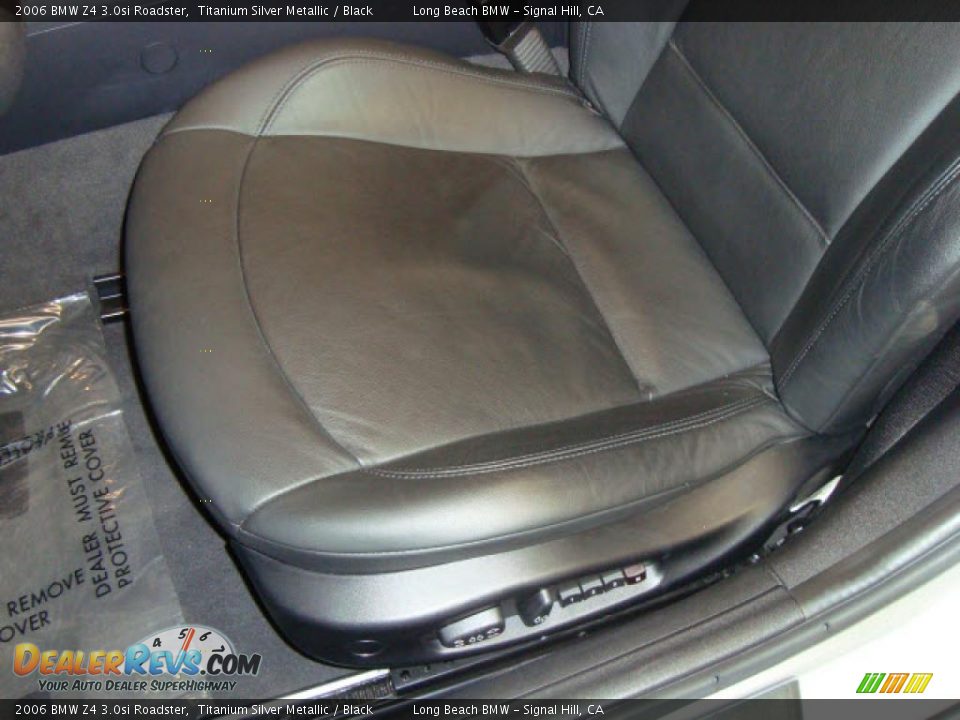 2006 BMW Z4 3.0si Roadster Titanium Silver Metallic / Black Photo #18