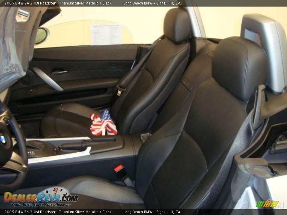 2006 BMW Z4 3.0si Roadster Titanium Silver Metallic / Black Photo #26