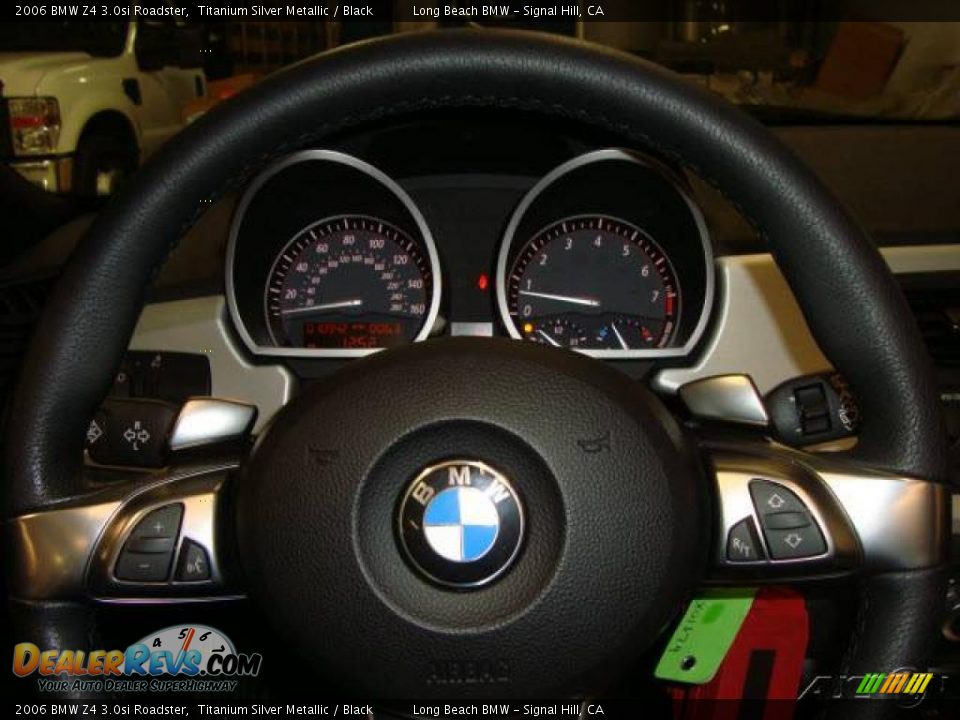 2006 BMW Z4 3.0si Roadster Titanium Silver Metallic / Black Photo #32