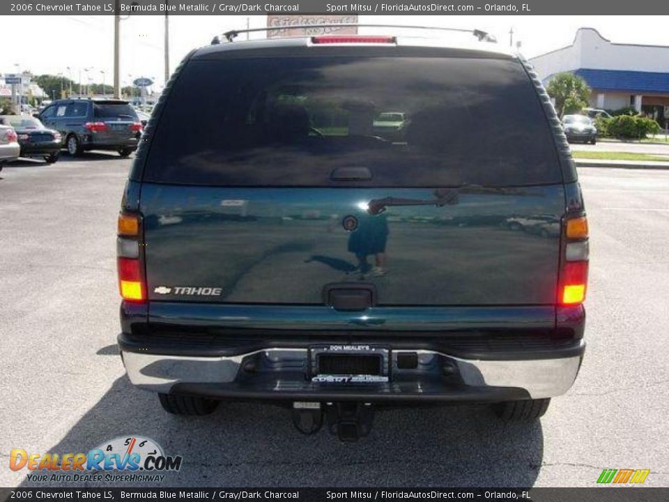 2006 Chevrolet Tahoe LS Bermuda Blue Metallic / Gray/Dark Charcoal Photo #4