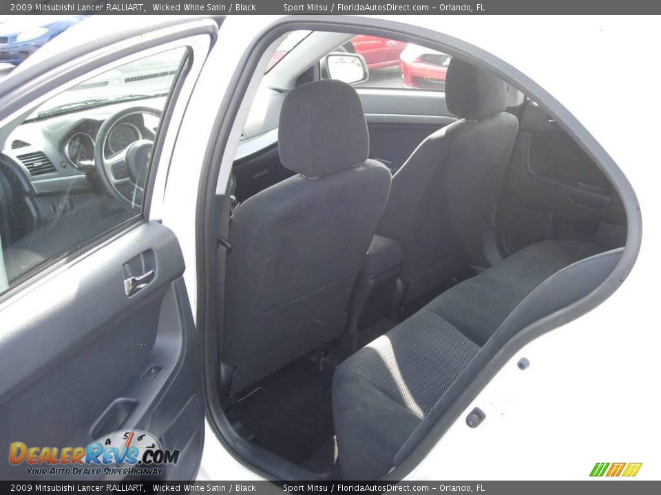 2009 Mitsubishi Lancer RALLIART Wicked White Satin / Black Photo #8