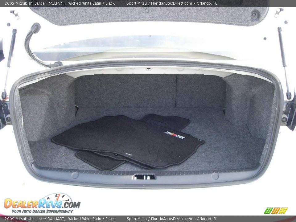2009 Mitsubishi Lancer RALLIART Wicked White Satin / Black Photo #11